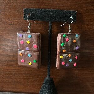 Cosmic brownie earrings